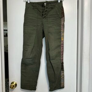 Anthropologie Wanderer side ribbon pants